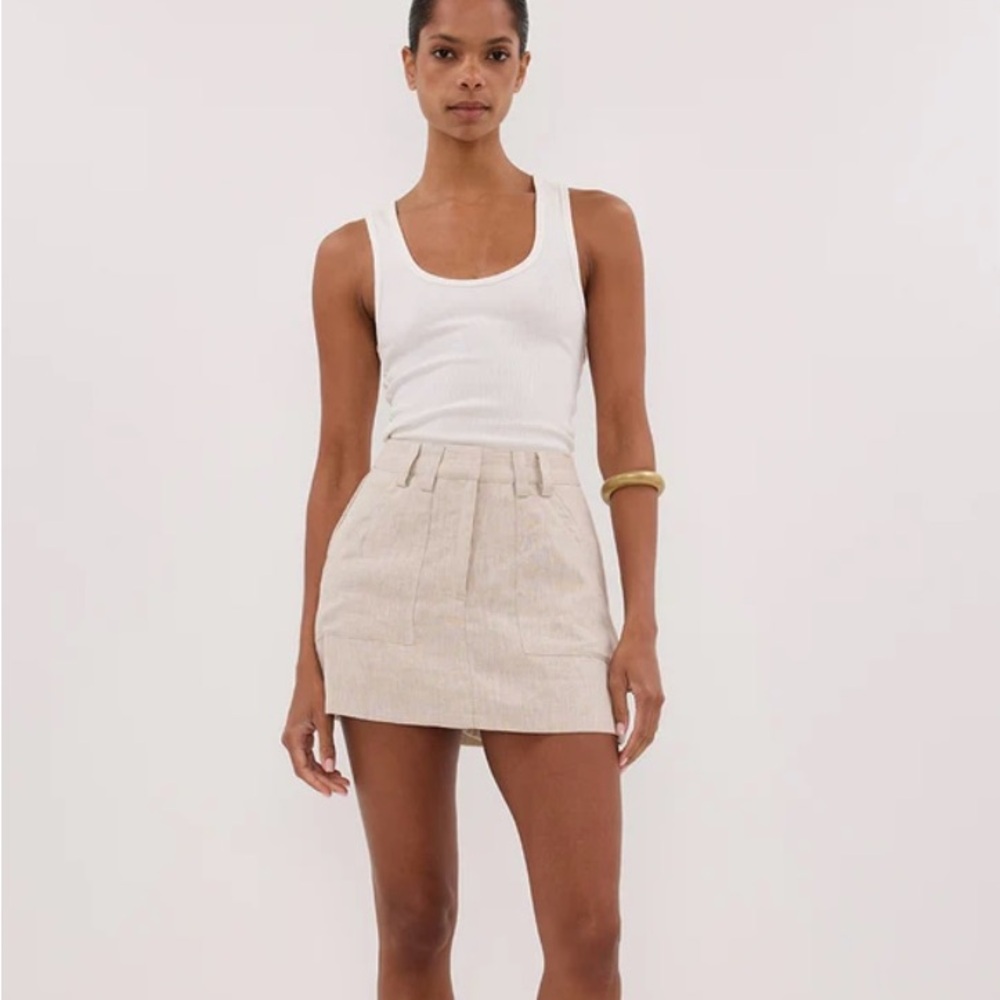 DISSH Linen Skort - Natural Linen - Size 6 US